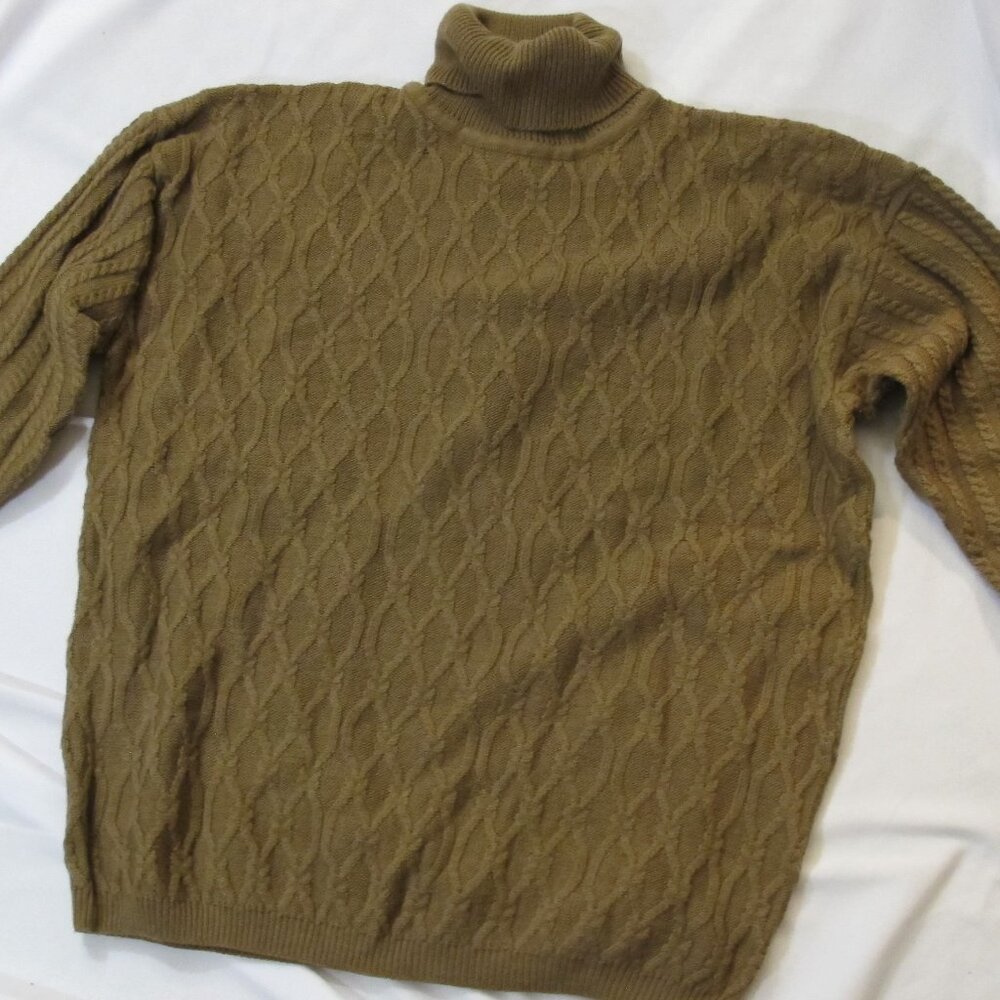 Evan Picone wool blend turtleneck sweater L